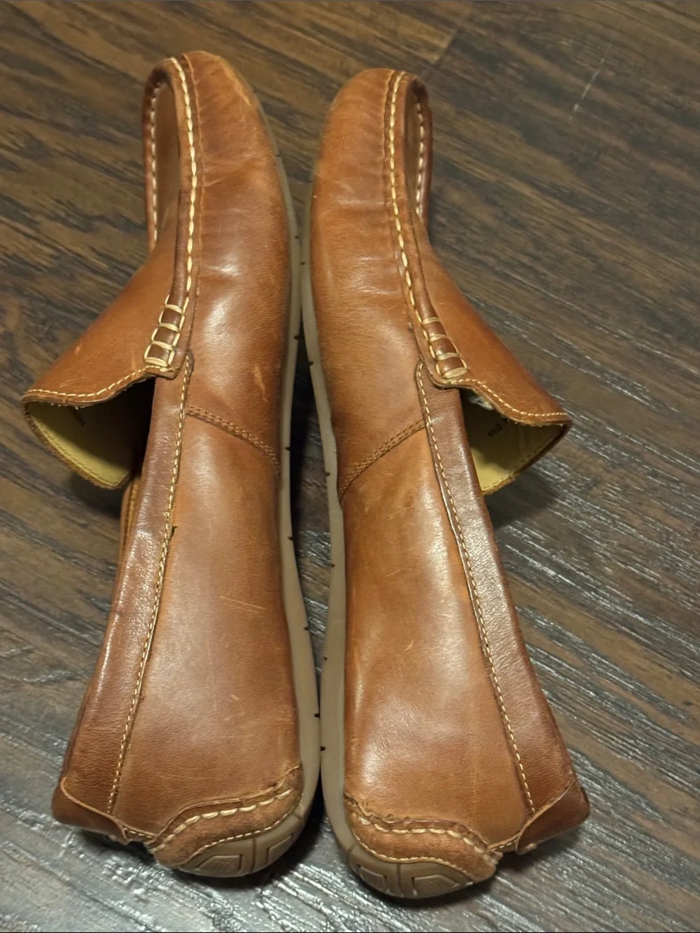 Cole Haan Men's Tan Leather Slip-On Loafers